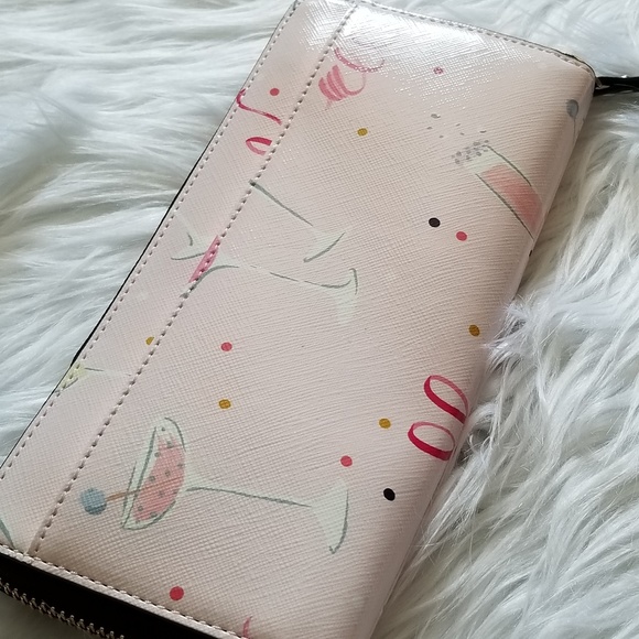 Kate Spade Slim Cocktail Themed Wallet - Picture 2 of 5